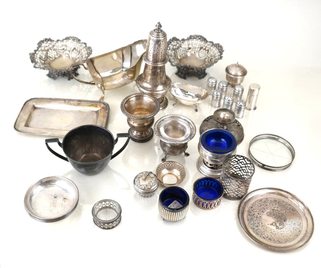 30 Russian English American Silver Items (1 of 7)