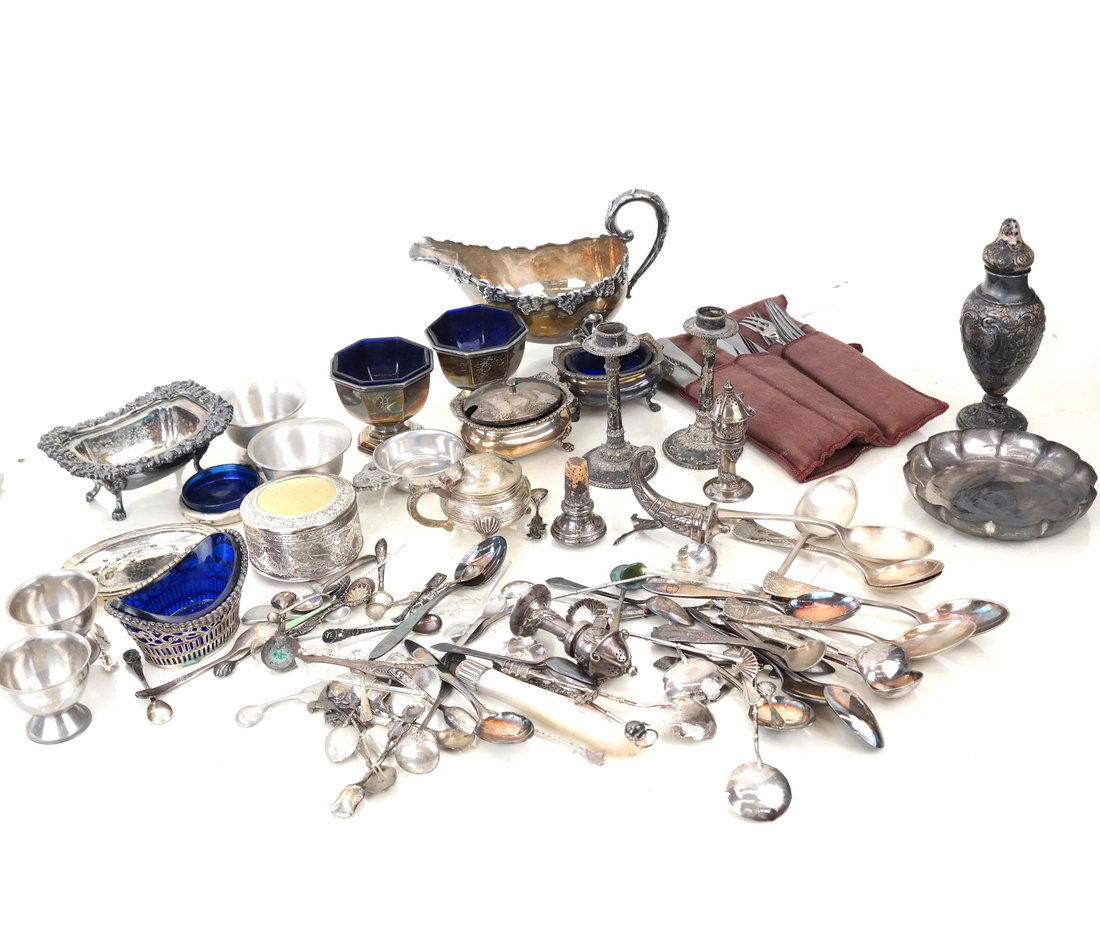 Group Silver-Plated & Silver Table Items (1 of 5)