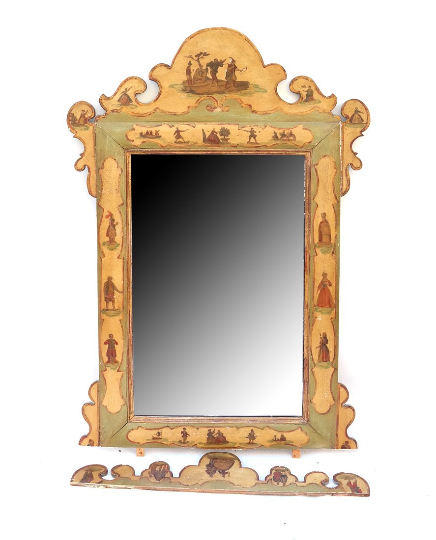 Italian Painted Mirror (1 of 8)