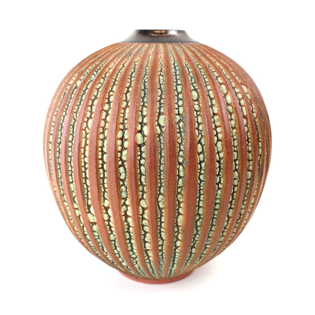A Ceramic Ribbed Vase (1 of 5)