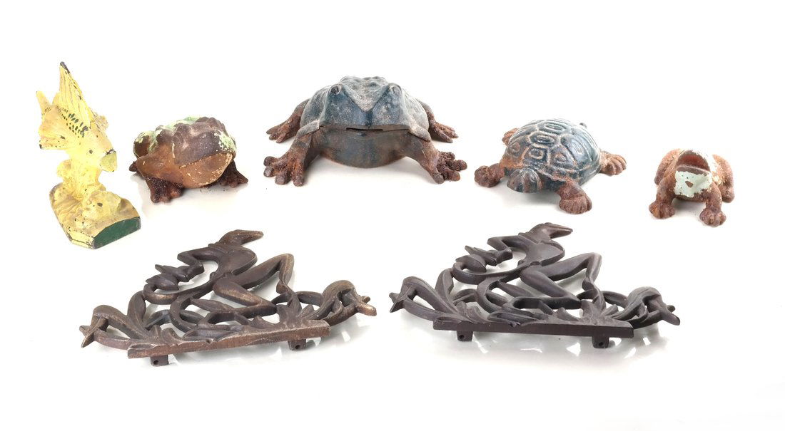 Seven Cast Metal Aquatic Figures (1 of 8)