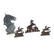 Four Cast Iron Horse Figures - 2