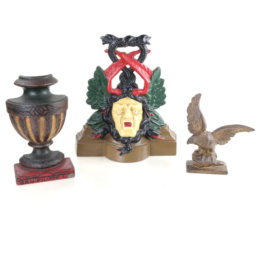 Three Painted Cast Iron Doorstops (1 of 10)