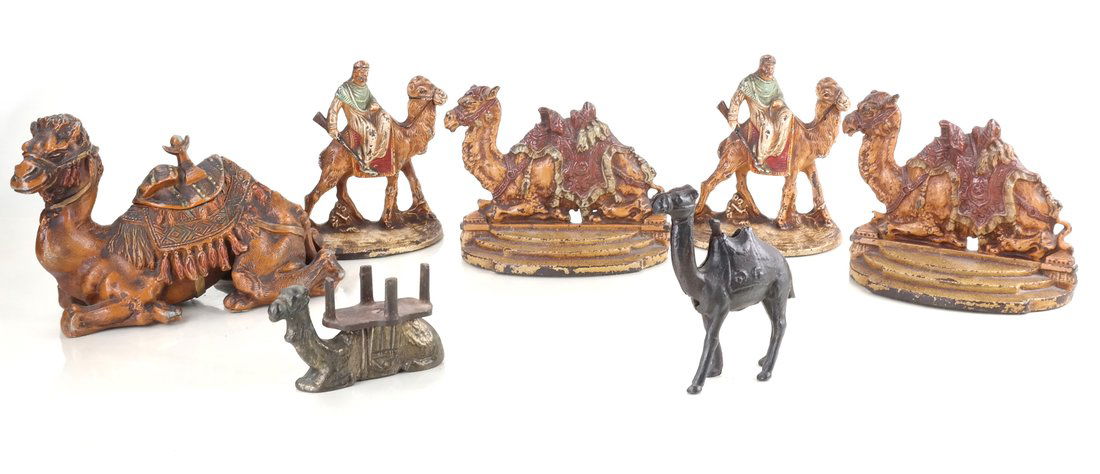 Seven Cast Metal Camel Figures (1 of 10)