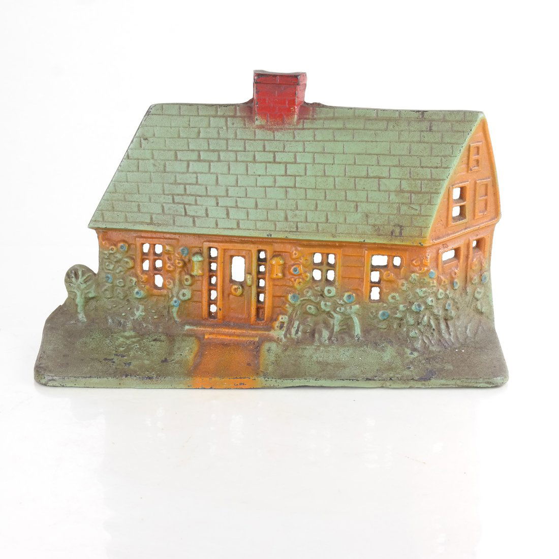 Painted Cast Iron Cottage Doorstop (1 of 9)