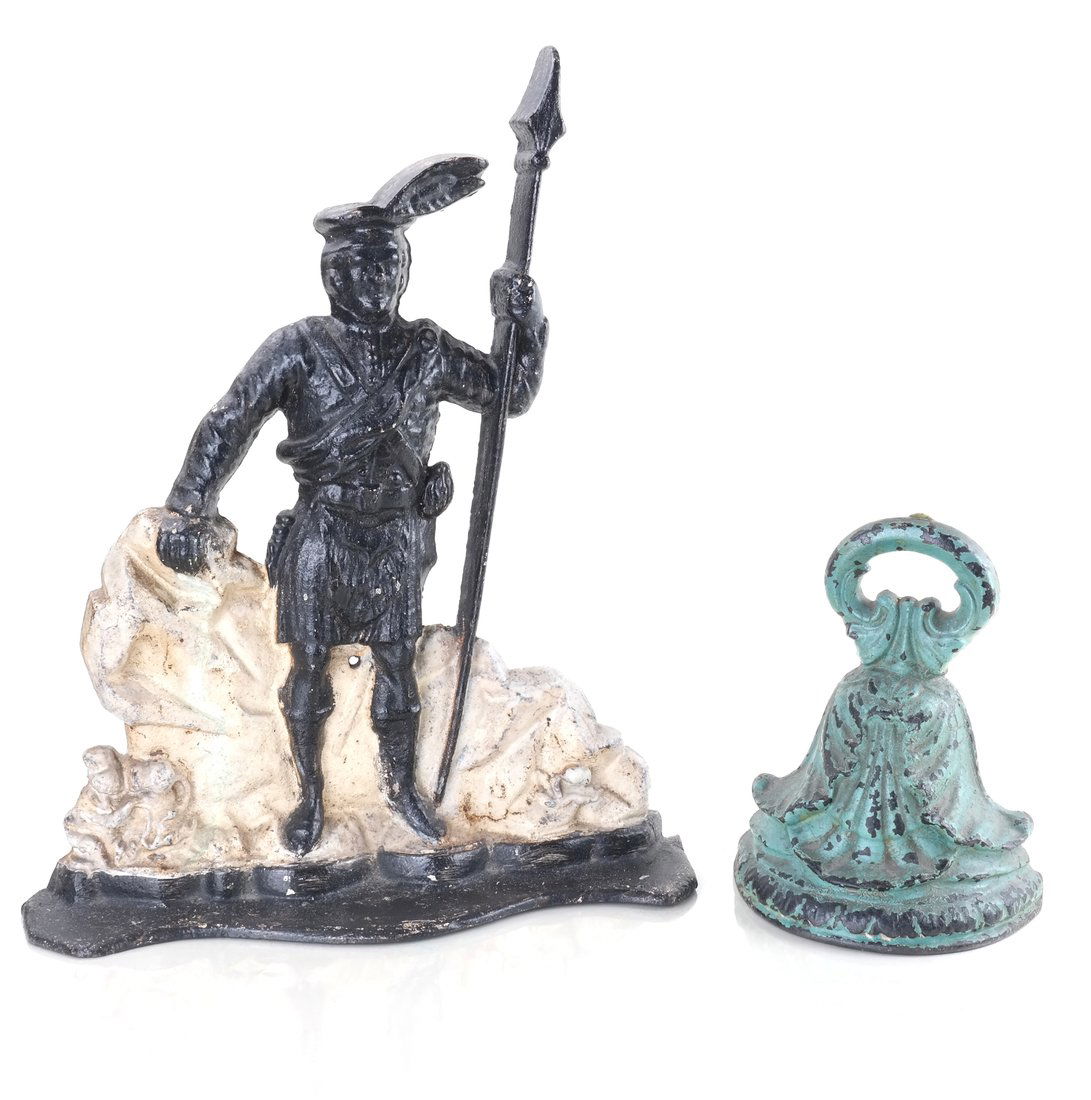 Two Painted Cast Iron Doorstops (1 of 10)