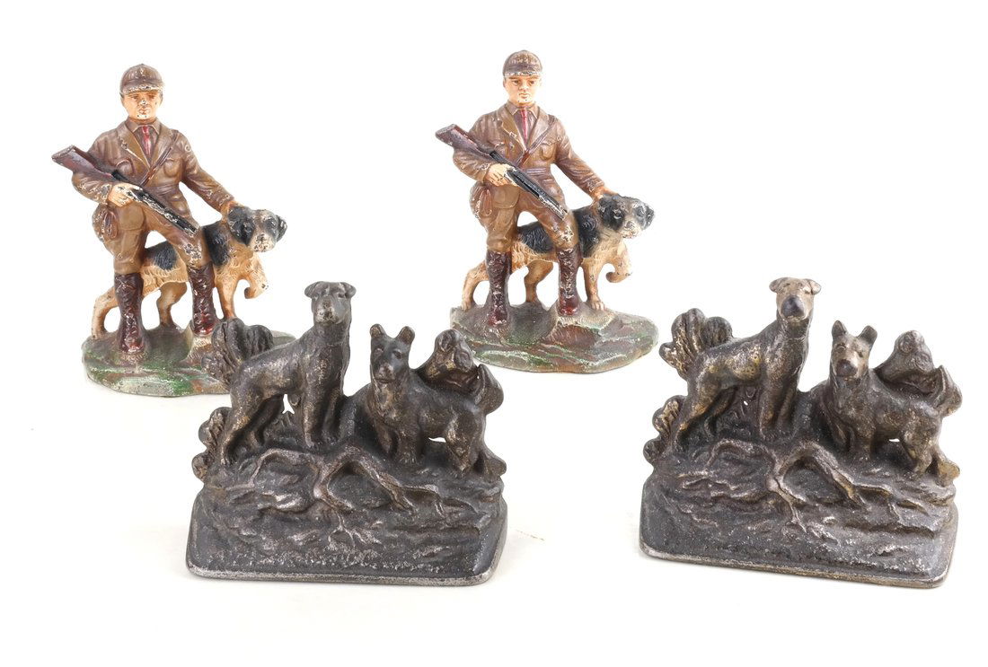 Four Cast Iron Figural Bookends (1 of 10)