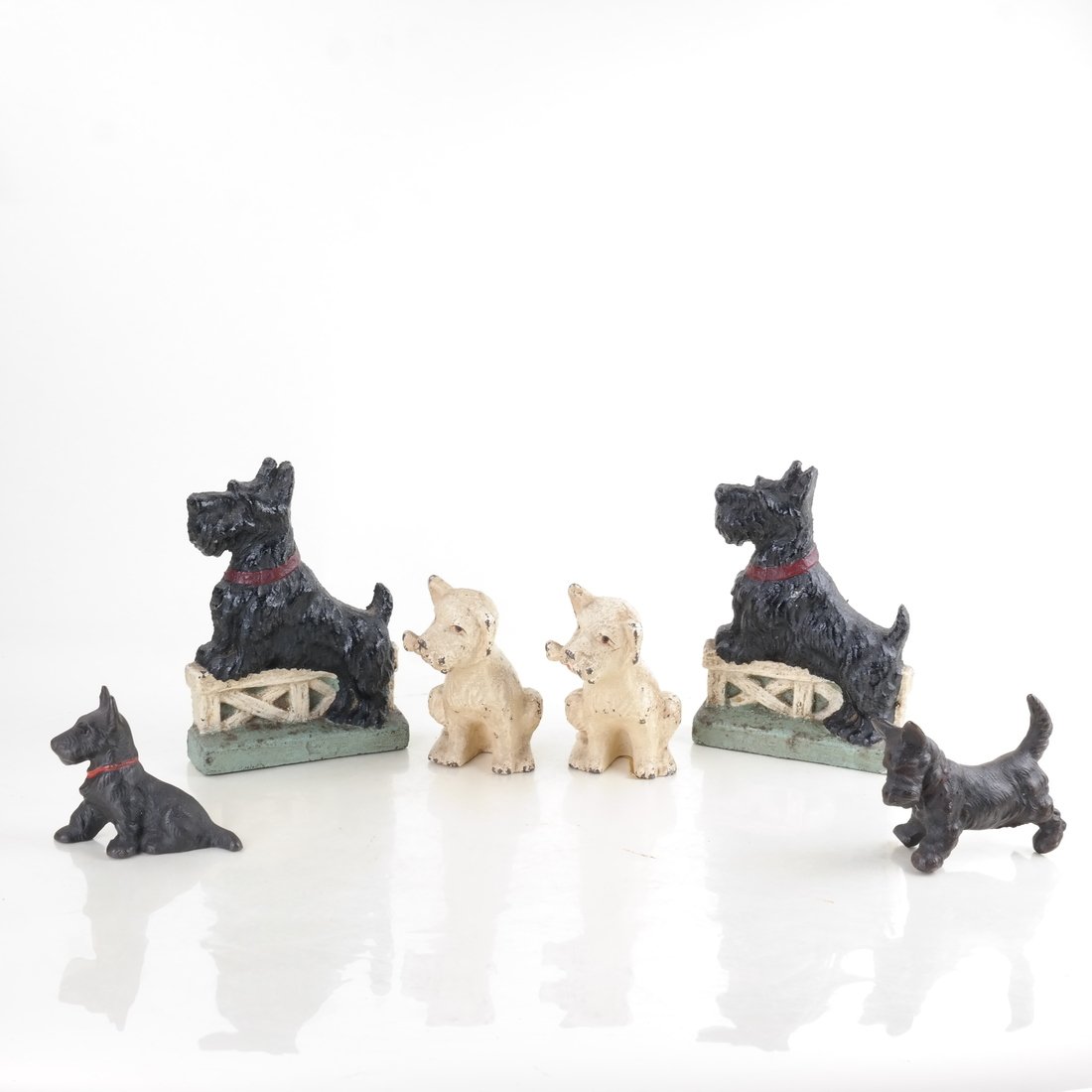 Six Cast Iron Scotties or Terriers (1 of 10)