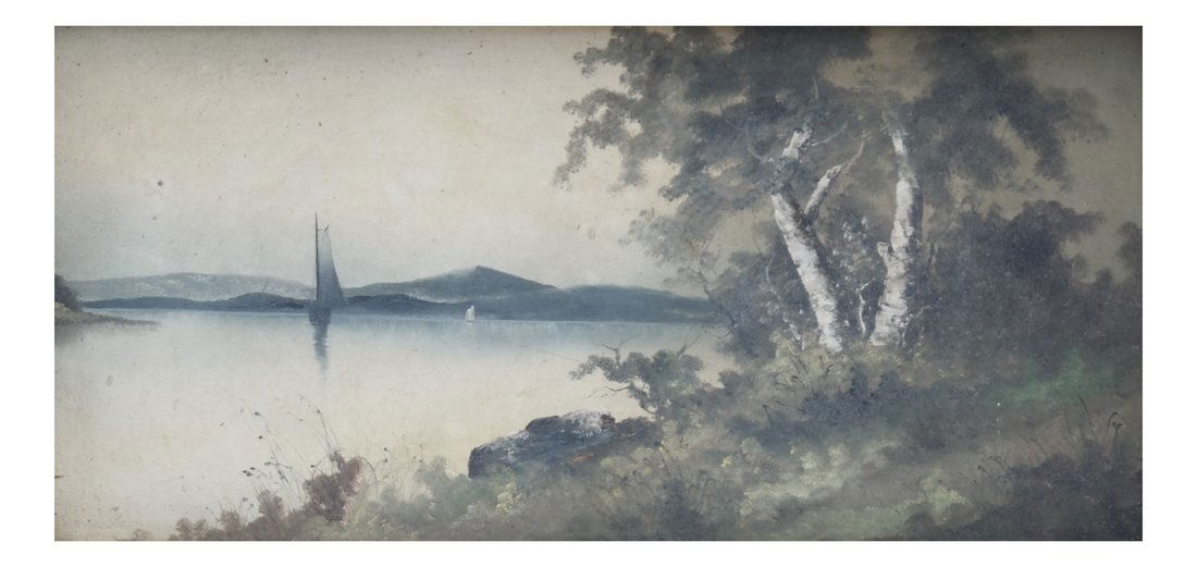 Landscape With Two Boats, Oil on Board (1 of 8)