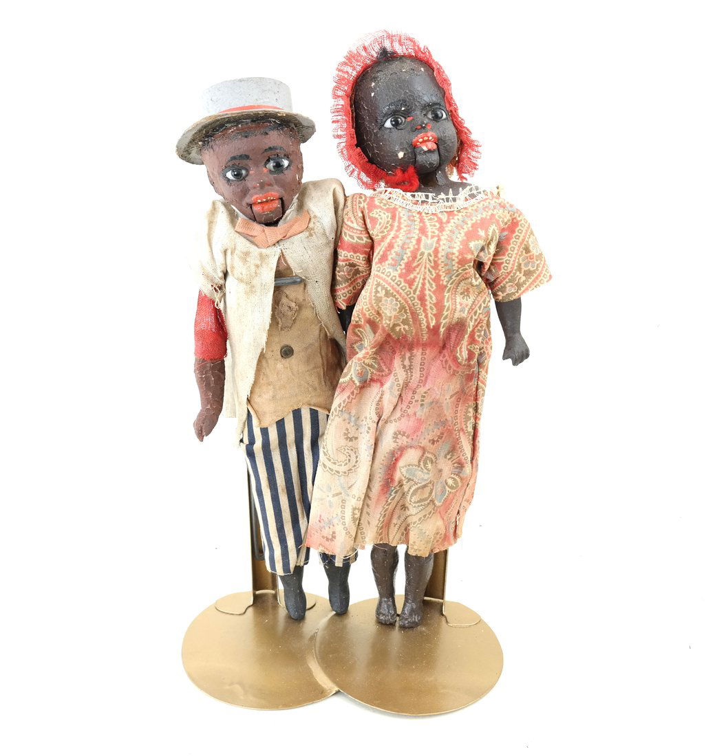 Pair of Folk Art Style Dolls (1 of 8)
