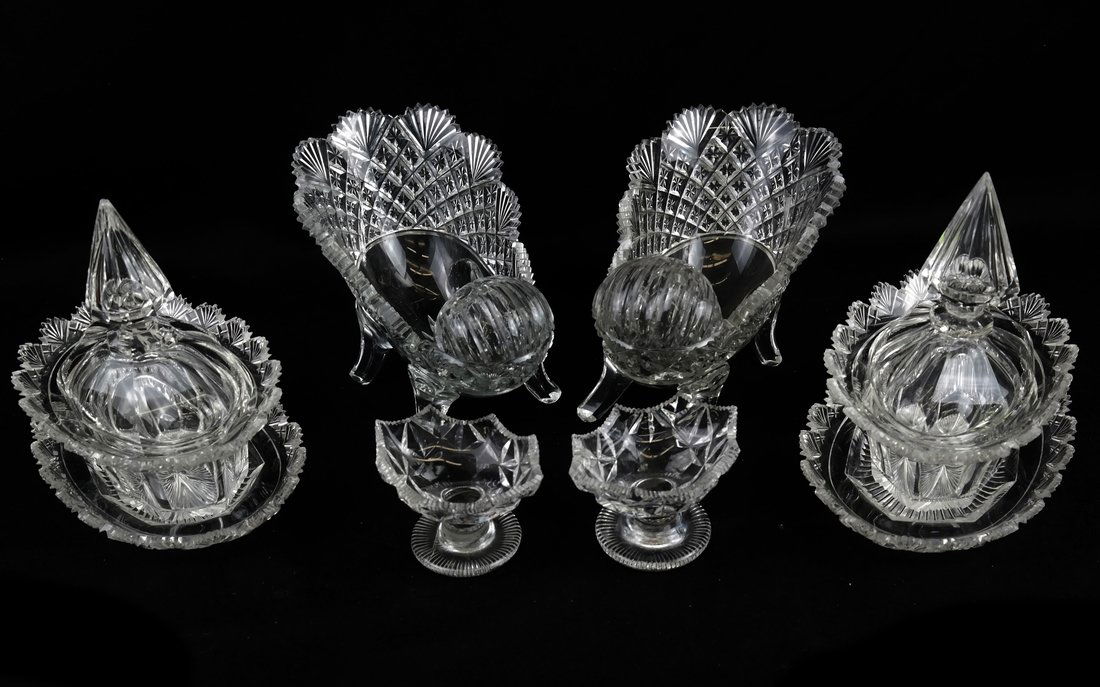 Six Irish Cut Glass Table Articles (1 of 7)