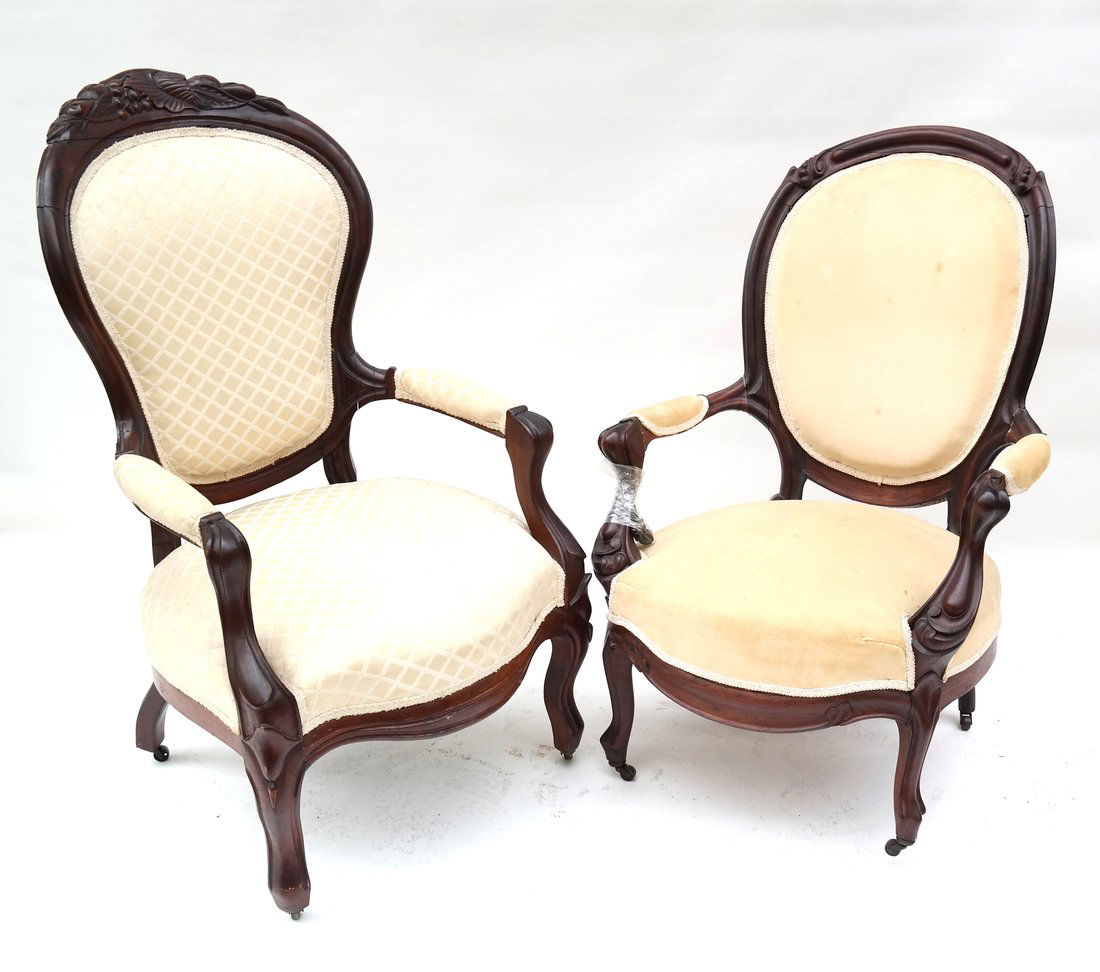 Two Victorian Armchairs (1 of 10)