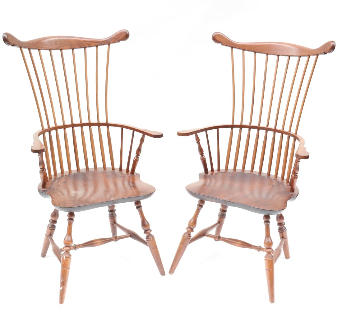 Pair of American Windsor Chairs (1 of 7)