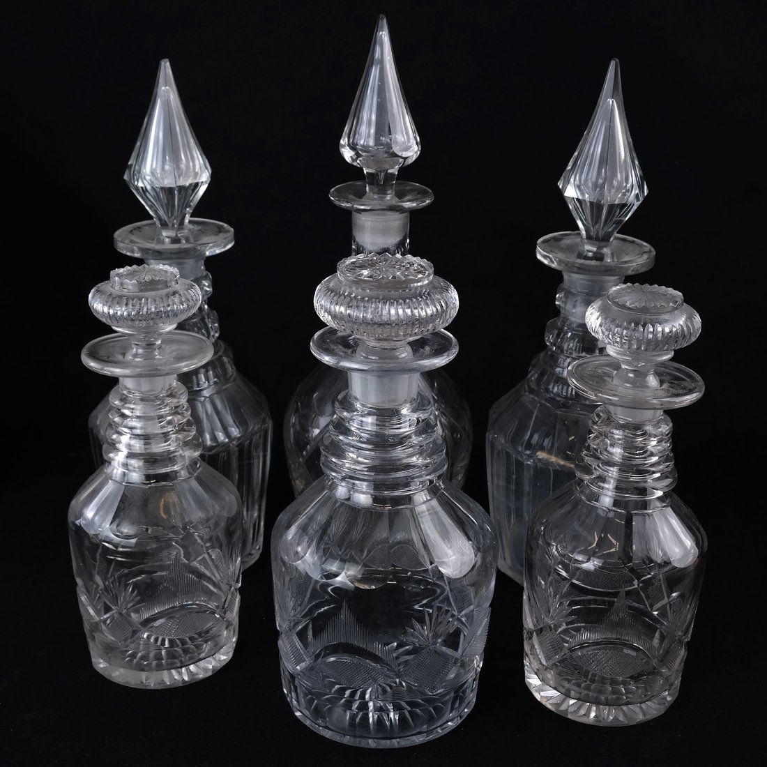Six Glass Decanters (1 of 6)