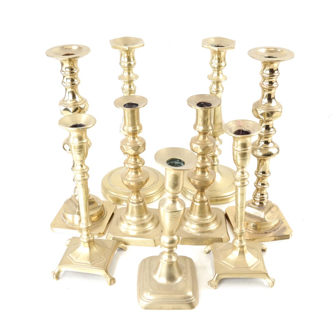 Nine Assorted Candlesticks (1 of 5)