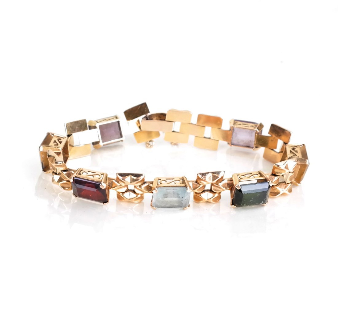 14k Gemstone Bracelet (1 of 4)