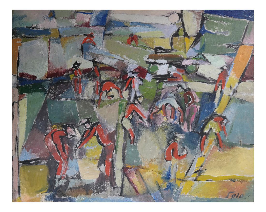 Sobel Abstract, Oil on Canvas - Figures (1 of 5)