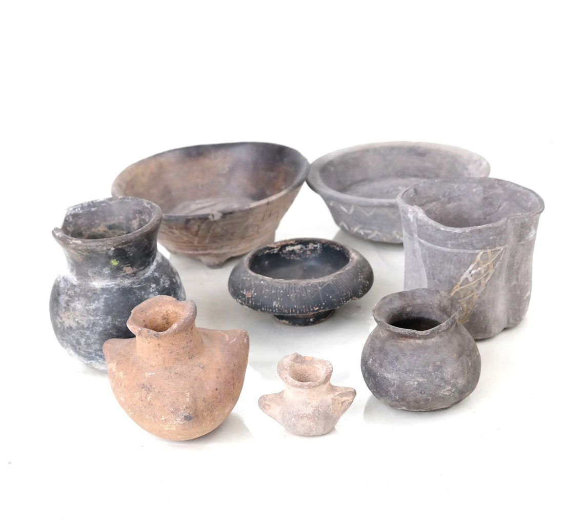 Six Antique Terra Cotta Vessels (1 of 8)