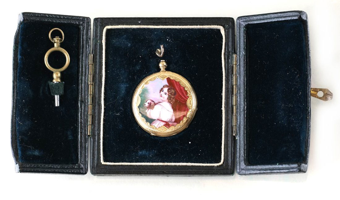 14K Gold Ladies Open Face Watch (1 of 6)