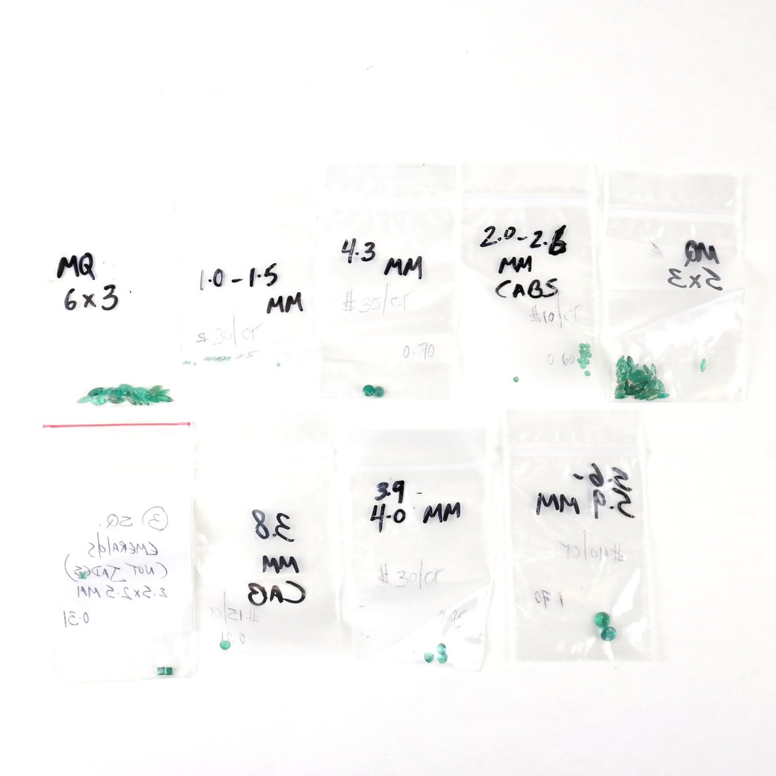 Bag of Assorted Emeralds (1 of 2)
