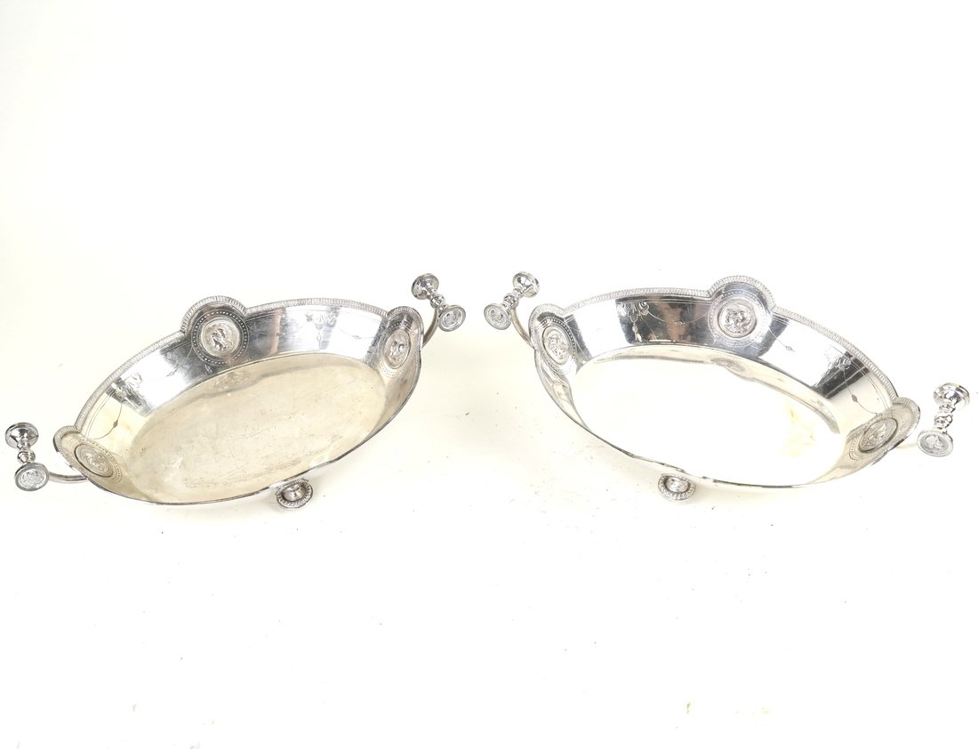 Pair of Silver Plate Trays (1 of 6)