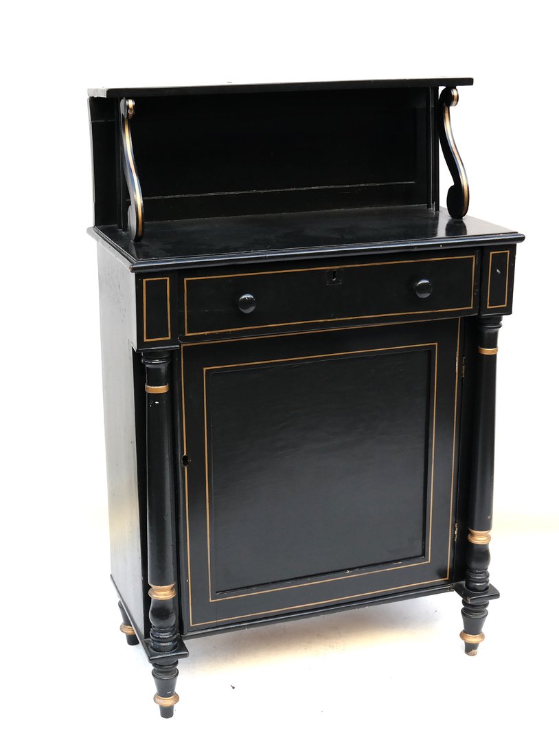 Regency Ebonized Sideboard (1 of 7)