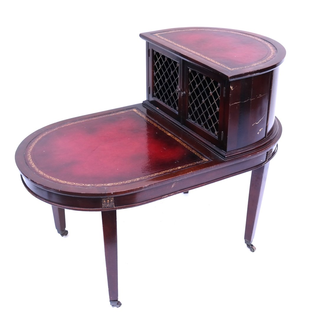 Leather-Top Step Table (1 of 6)