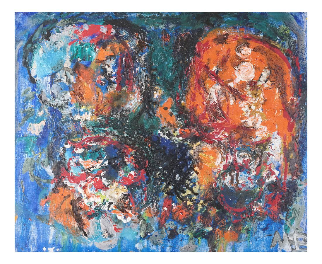 Mogens Balle, Abstract, Oil on Canvas (1 of 5)