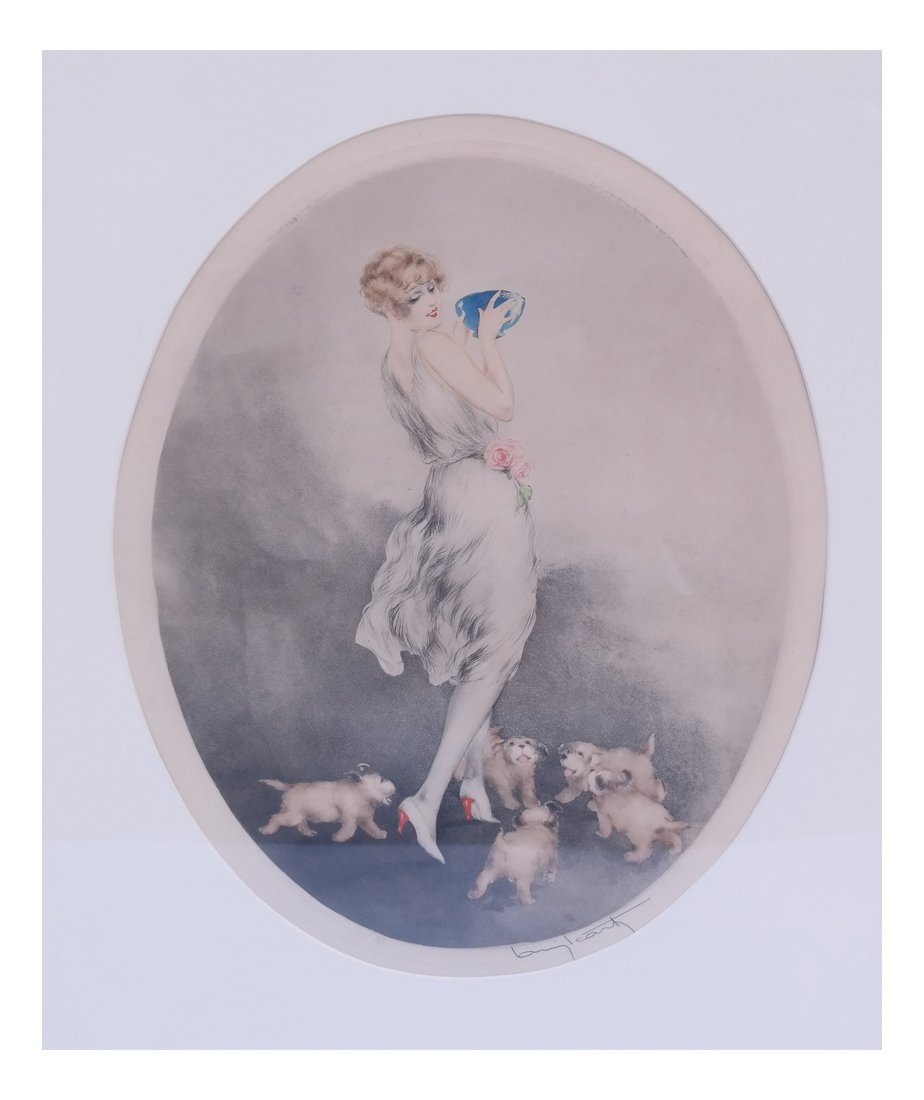 Louis Icart, The Breakfast, Etching (1 of 5)