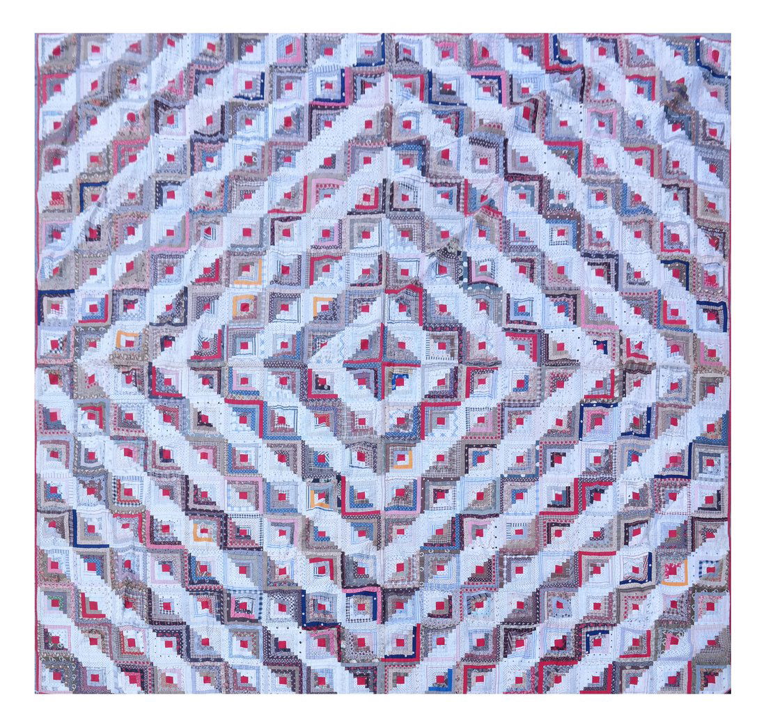 Pieced Barn Raising Quilt (1 of 6)