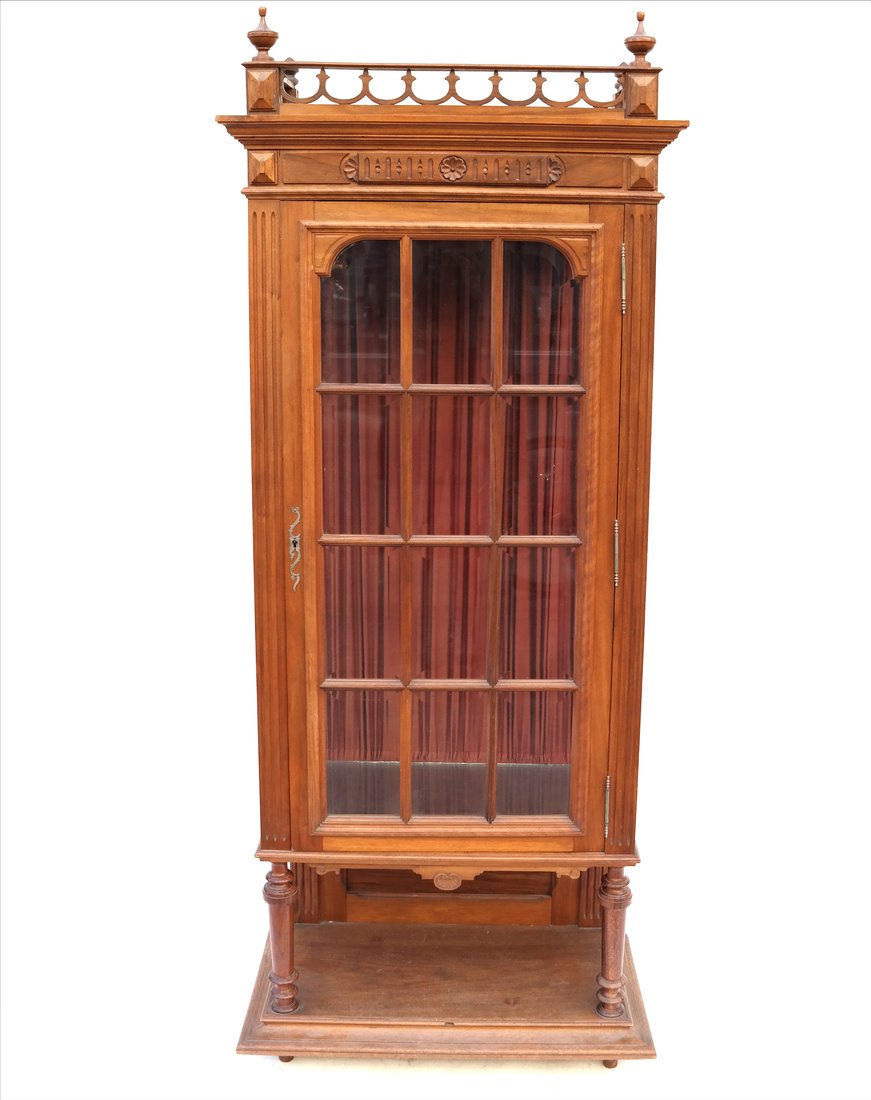 Gothic Revival-Style Curio Cabinet (1 of 8)