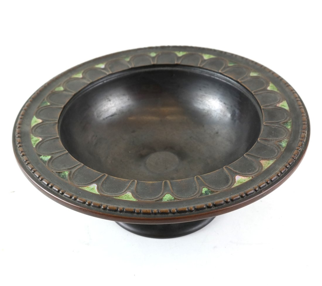 Tiffany Studios-Style Bronze Compote (1 of 5)