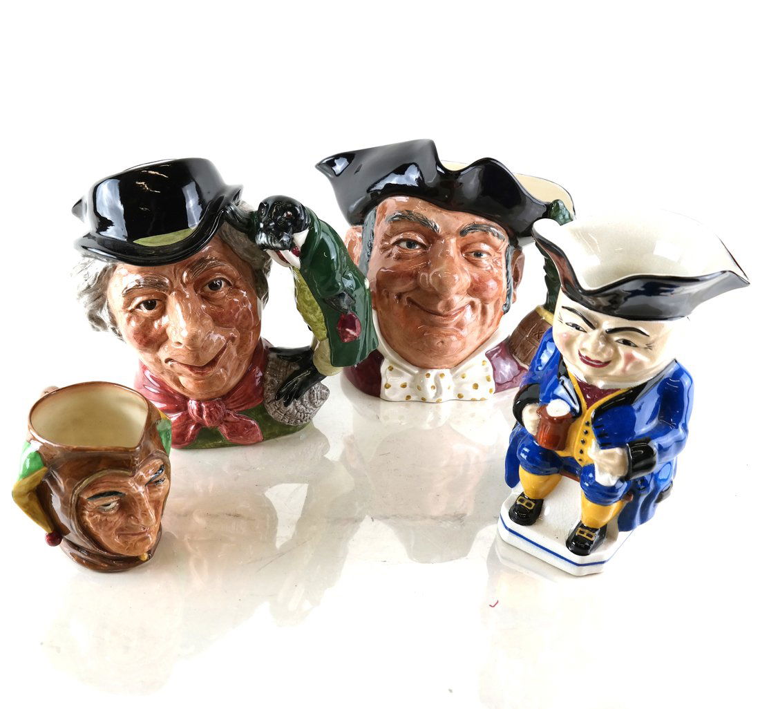Four Staffordshire Toby Jugs (1 of 10)