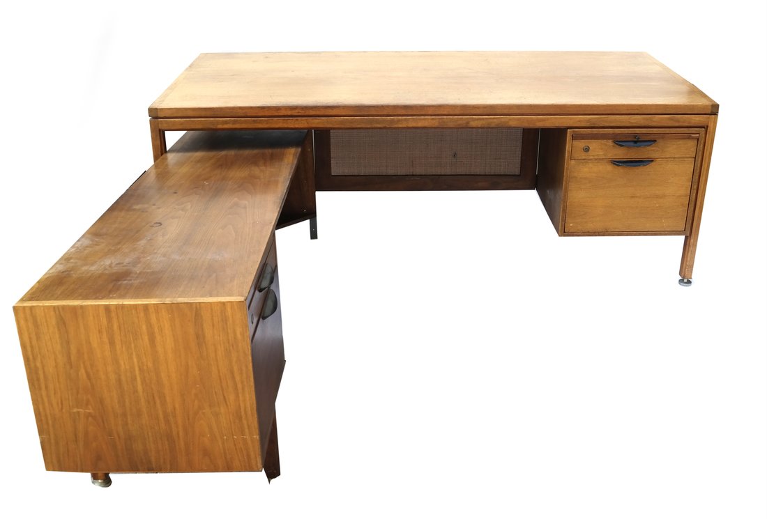 Jens Risom Executive Desk with Return (1 of 10)