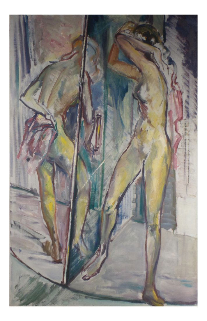 Unframed Female Nudes, O/C (1 of 6)