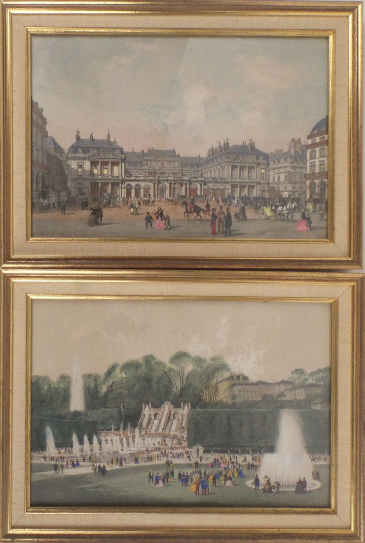 Two Hand-Colored Urban Prints (1 of 8)