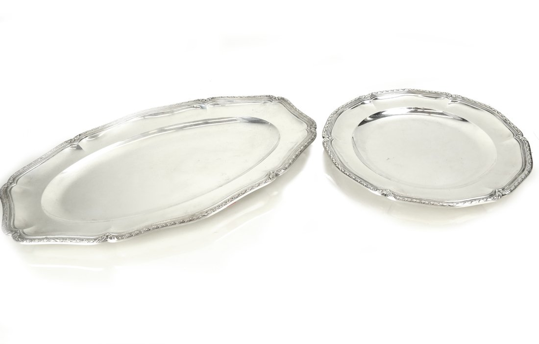 Two French .950 Silver Serving Trays (1 of 9)