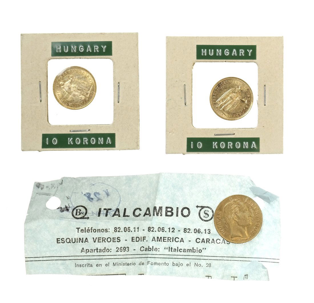 2 Hungary Gold Coins and Others (1 of 7)
