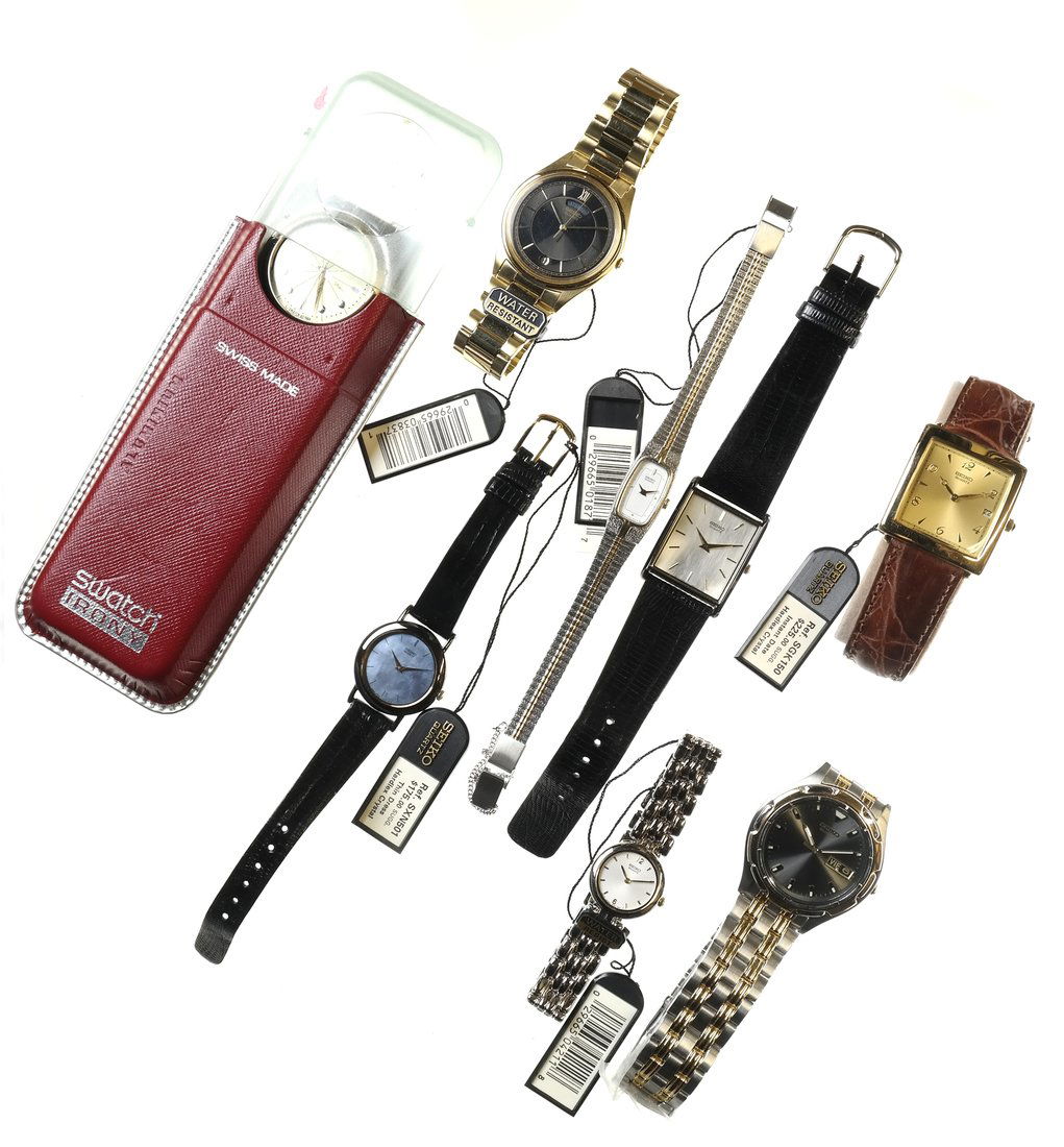 7 Seiko and 1 Swatch Watch (1 of 9)