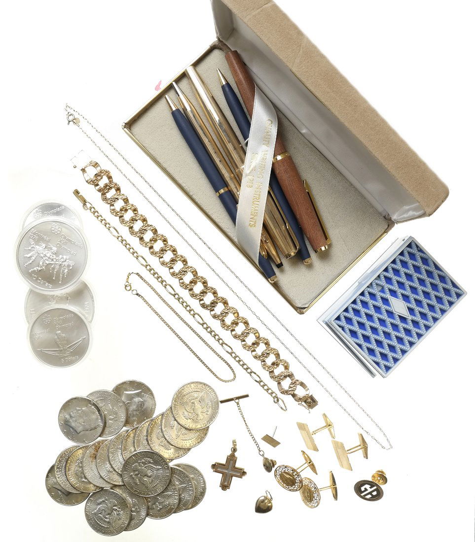 Gold Scrap, 90% Silver Coins, Pens, more (1 of 7)