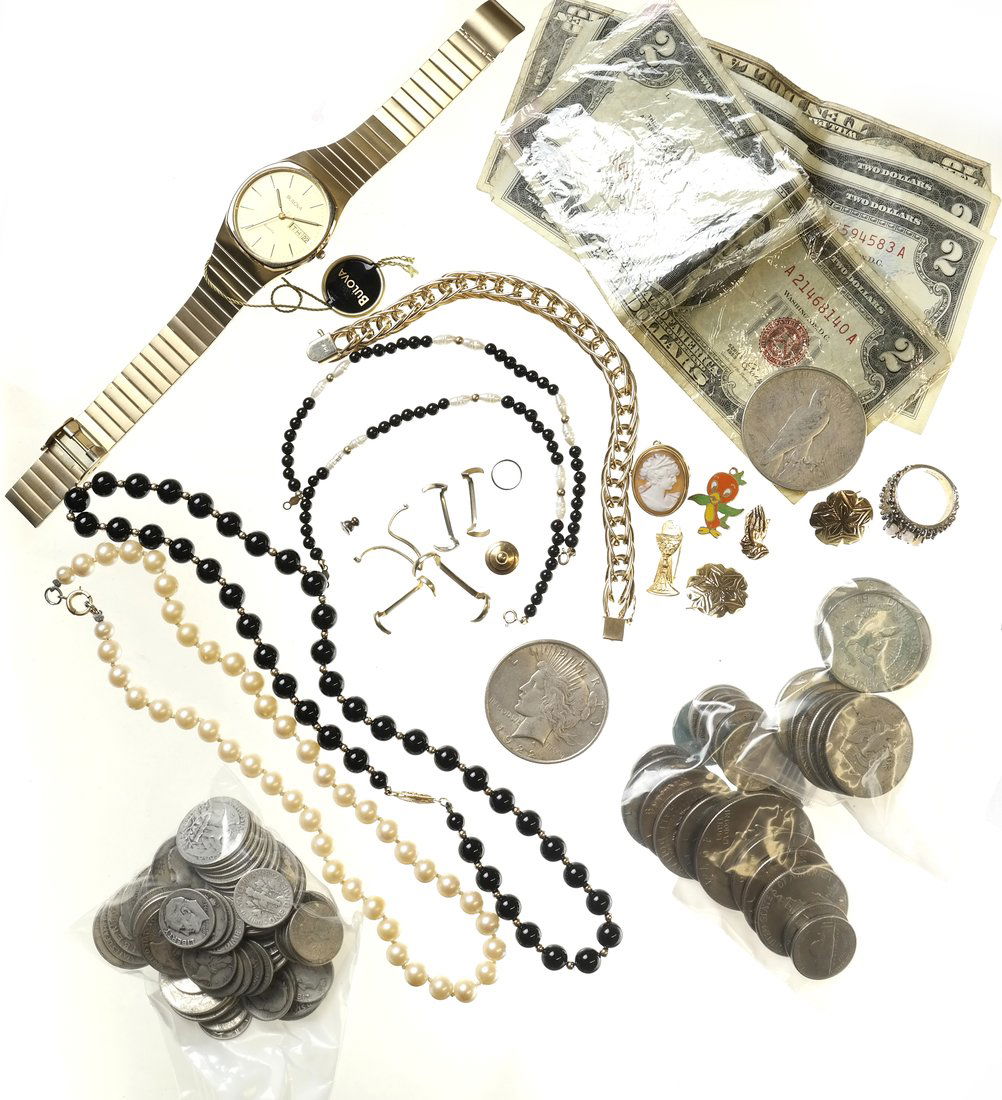 14k Bracelet, 90% Silver Coins, more (1 of 10)