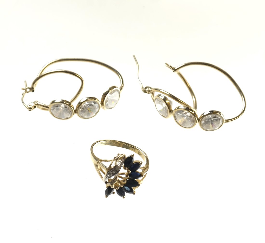 14k Earrings and Ring (1 of 8)