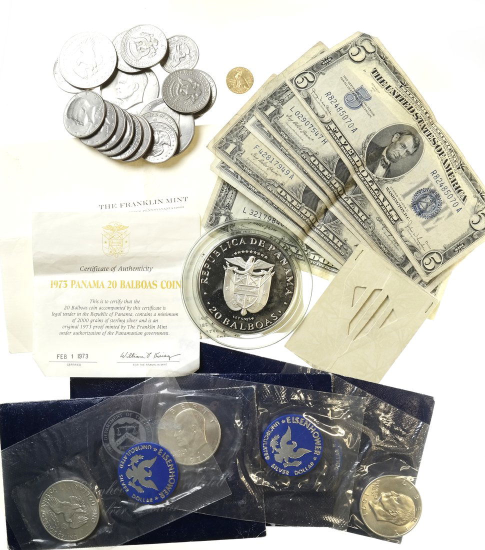 20 Balboa Silver, 2 1/2 Gold Coin, more (1 of 8)