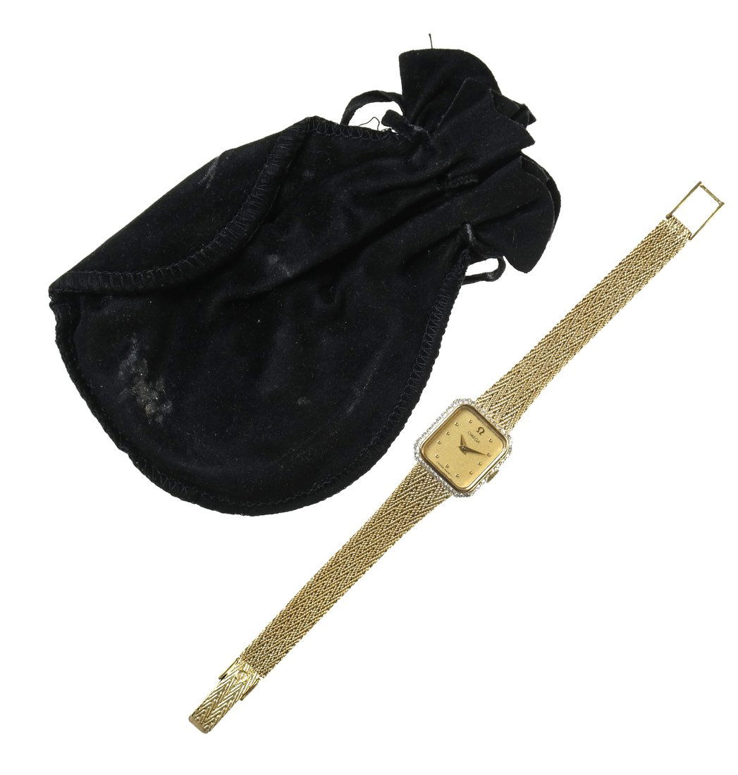 14k Ladies' Omega Diamond Watch (1 of 7)