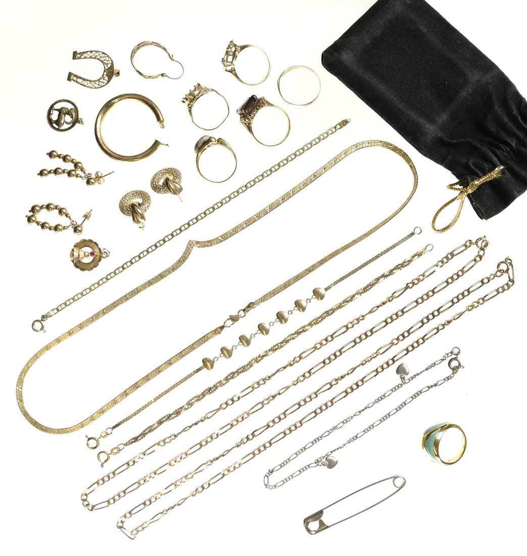 14k Gold Chains, Rings, Costume (1 of 6)