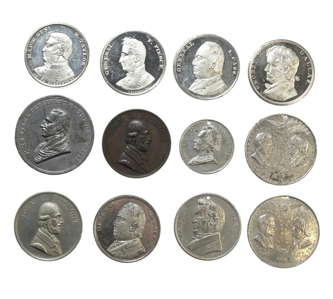 Group of Large Diameter Political Medals, 1844-1866. (1 of 8)