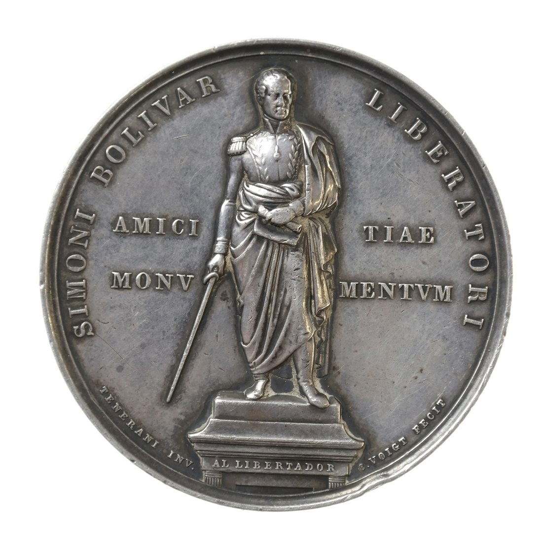 Bolivar Liberator of Slaves Medal, 1846.