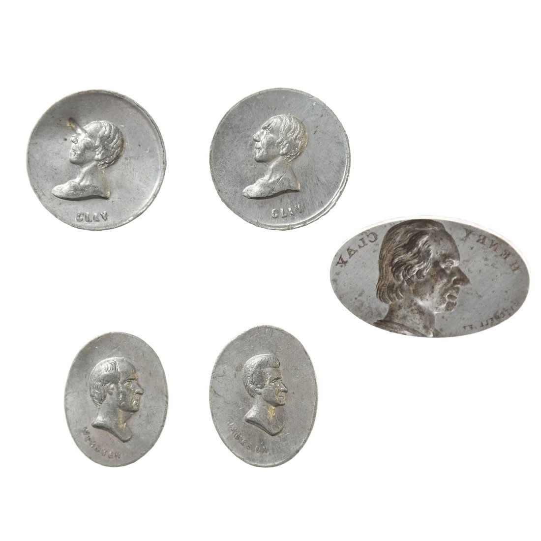 U.S. Political Die and Trial Strikes, Ca. 1840. (1 of 6)