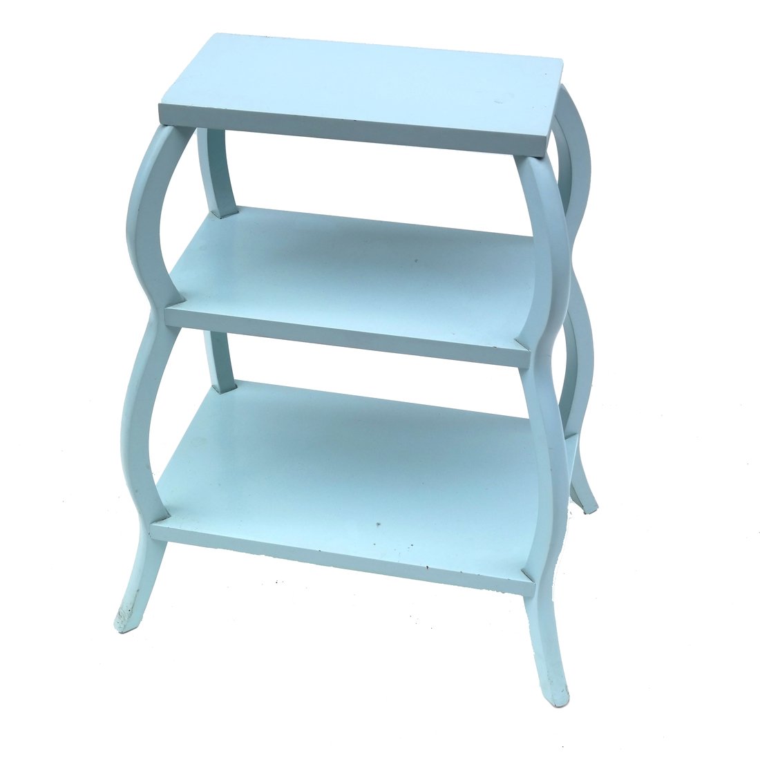 Blue Painted Three Tier Table (1 of 5)
