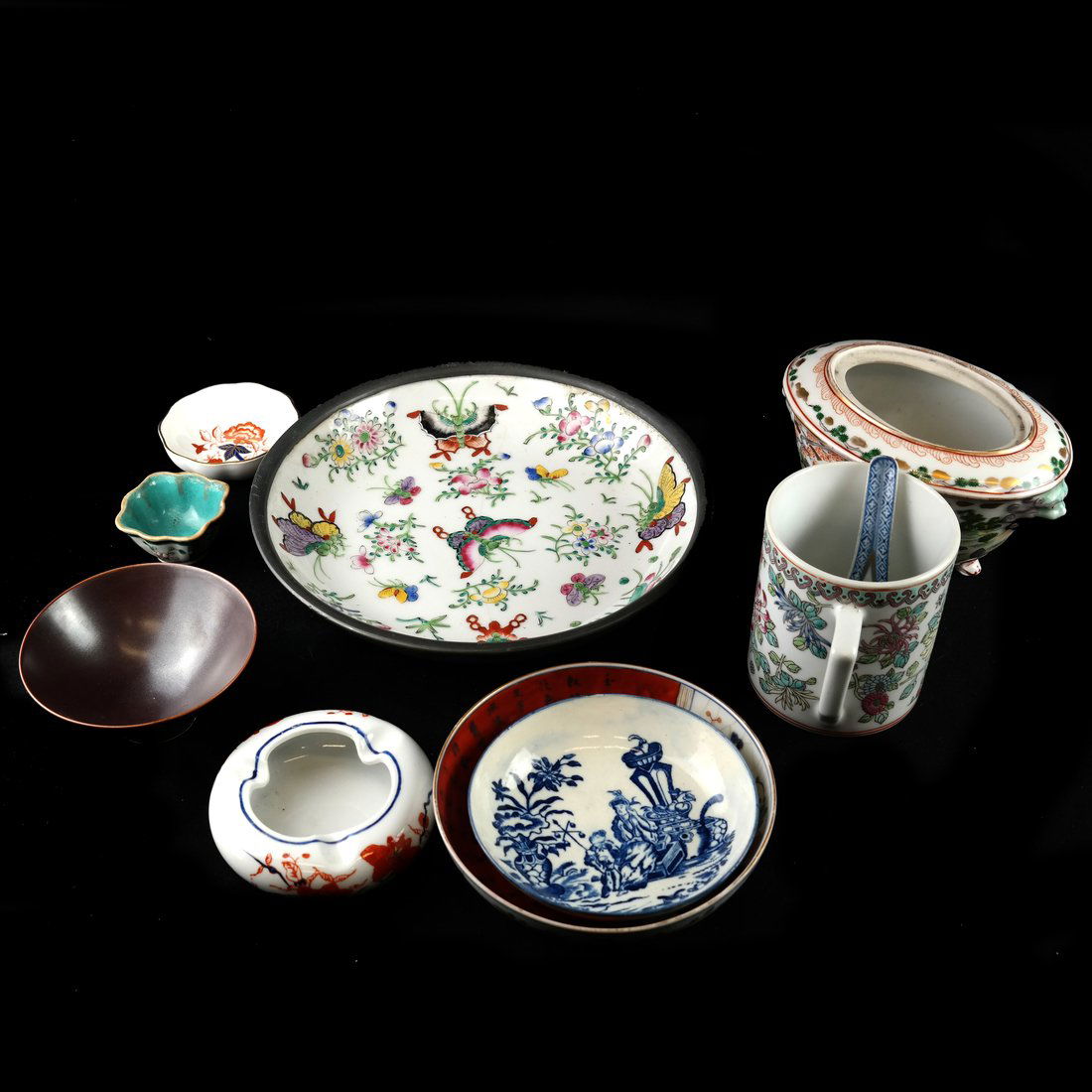 10 Assorted Chinese Porcelain Articles (1 of 8)